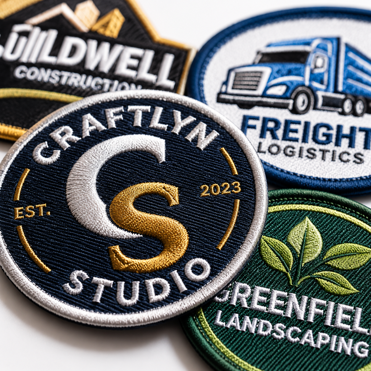 Custom Business Logo Patches | Professional Embroidered Patches for Workwear, Uniforms & Apparel