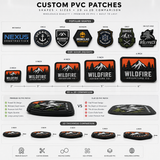 Wholesale Custom PVC Patches | Bulk 3D Rubber Logo Patches for Businesses, Brands & Uniforms