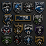 Custom Soccer Patches | Embroidered Football Team Logo Patches for Jerseys, Bags & Jackets - Patch Vista