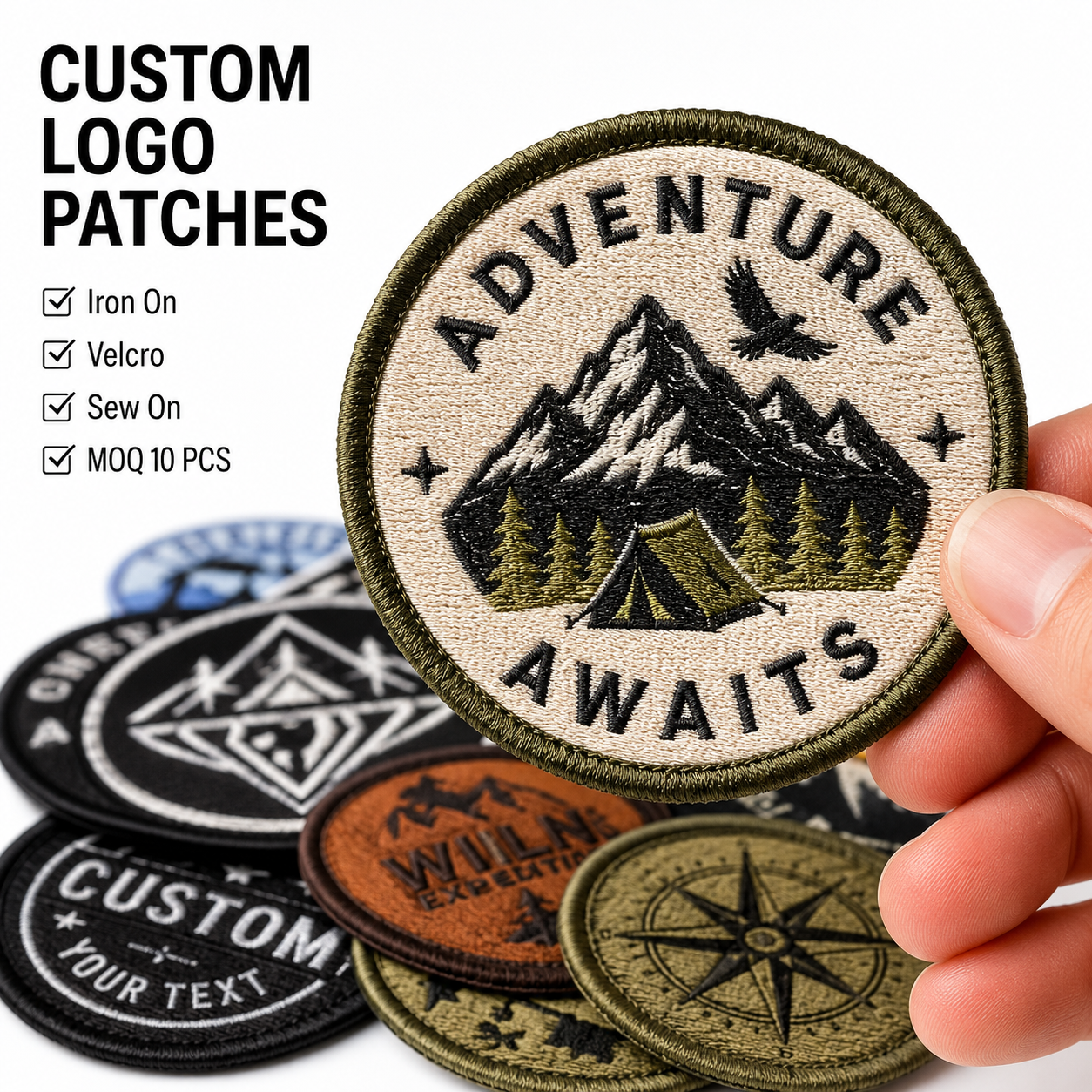 Bulk Custom Embroidered Patches | Wholesale Logo Patches for Clothing Brands, Uniforms & Businesses