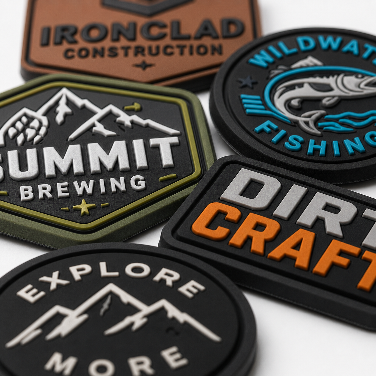 Premium PVC Hat Patches | Custom 3D Rubber Logo Patches for Caps, Trucker Hats & Headwear