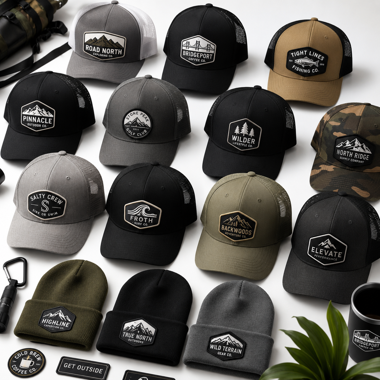 Premium PVC Hat Patches | Custom 3D Rubber Logo Patches for Caps, Trucker Hats & Headwear