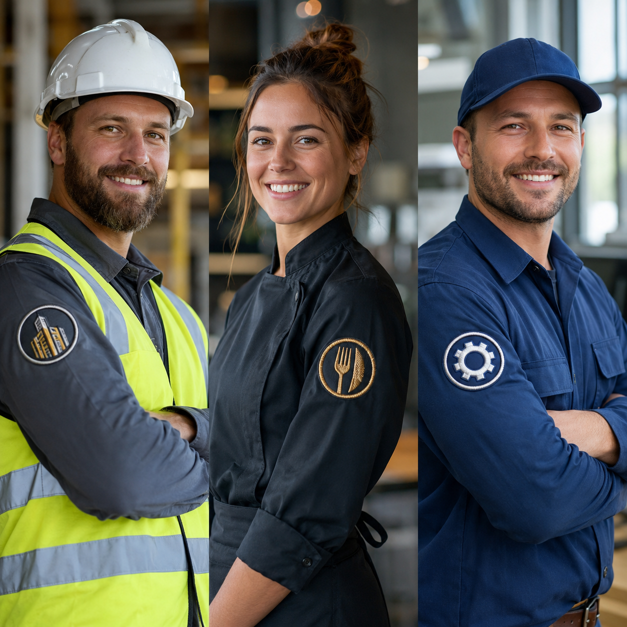 Custom Business Logo Patches | Premium Embroidered Iron-On & Sew-On Patches for Uniforms, Caps, Jackets, Workwear & Apparel