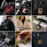 Custom Shape Embroidered Keychains | Personalized Logo Keychains in Any Shape