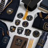 School & College PVC Patches | Custom 3D Rubber Logo Patches for Uniforms, Clubs & Teams