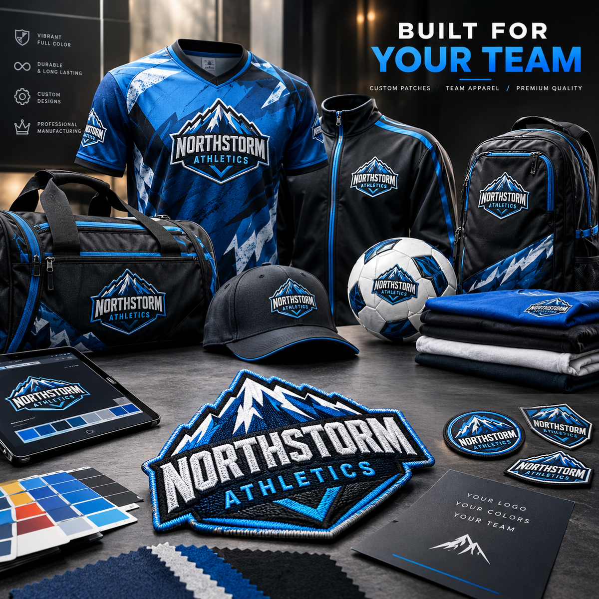 Custom Sports Sublimation Patches | Full Color Team Logo & Uniform Patches - Patch Vista