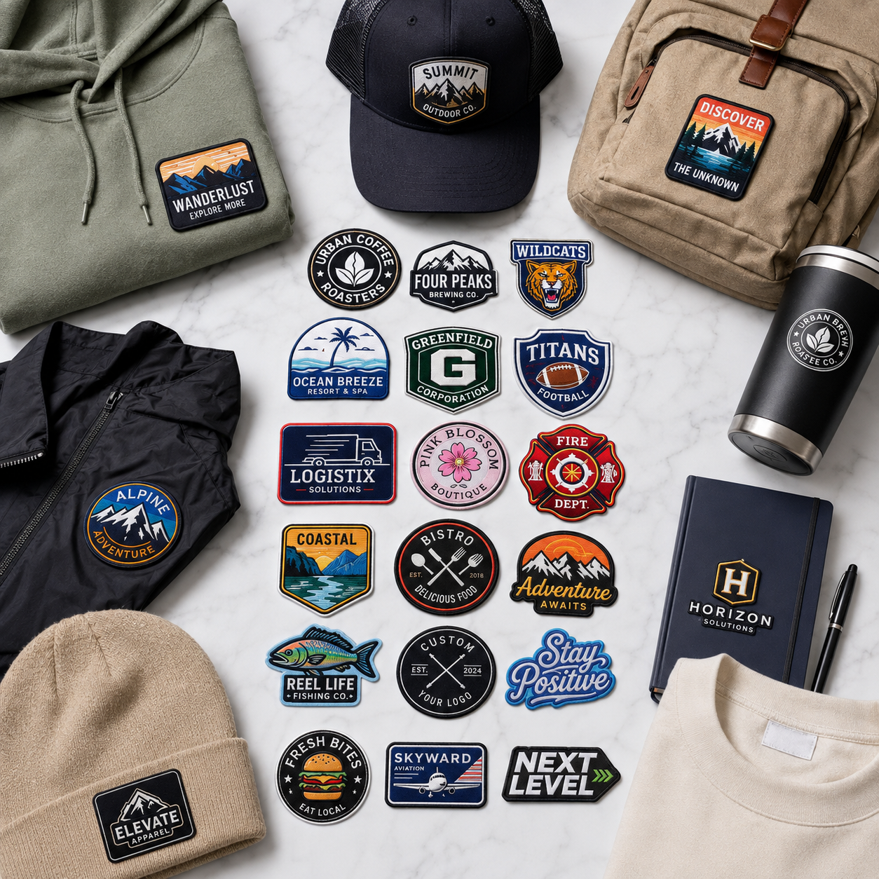 Premium Custom Sublimation Patches | Full-Color Logo Patches for Brands, Uniforms & Businesses