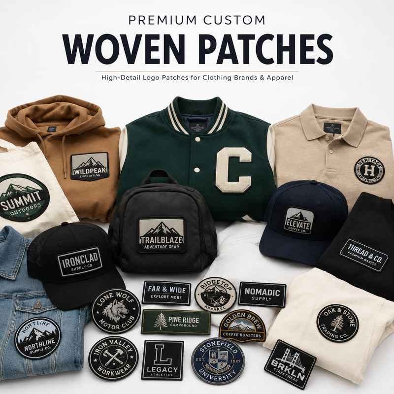 Premium Custom Woven Patches | High-Detail Logo Patches for Clothing Brands, Uniforms & Apparel