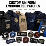 Custom Uniform Embroidered Patches | Company, Security, School & Team Logo Patches
