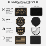 Custom Tactical PVC Patches | 3D Velcro Rubber Morale Patches for Military, Police & Outdoor Gear