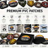 Made-to-Order PVC Rubber Patches | Custom 3D Soft PVC Logo Patches for Brands & Uniforms
