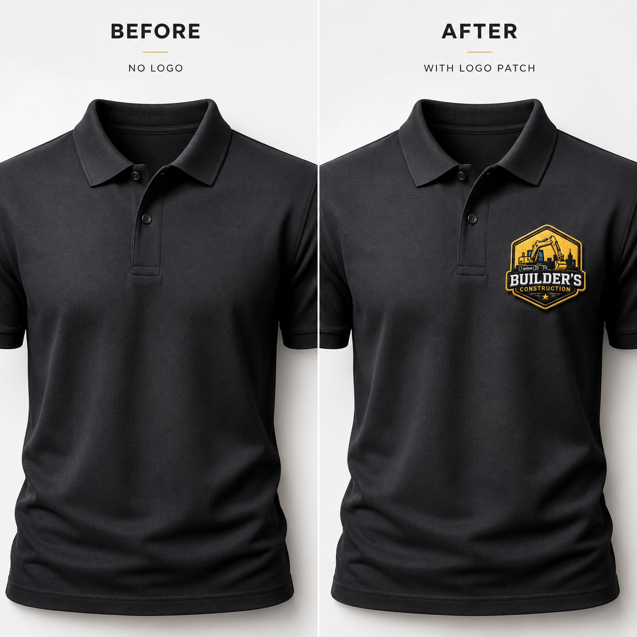 Custom Business Logo Patches | Premium Embroidered Iron-On & Sew-On Patches for Uniforms, Caps, Jackets, Workwear & Apparel