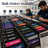 Personalized Name Keychains | Custom Embroidered Name & Logo Keychains for Gifts & Business
