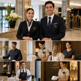 Hotel Uniform PVC Patches | Custom 3D Rubber Logo Patches for Hotels & Hospitality Staff