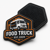 Restaurant Logo PVC Patches | Custom 3D Rubber Logo Patches for Restaurant Uniforms & Aprons