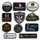 Custom Business Logo Patches | Premium Embroidered Iron-On & Sew-On Patches for Uniforms, Caps, Jackets, Workwear & Apparel