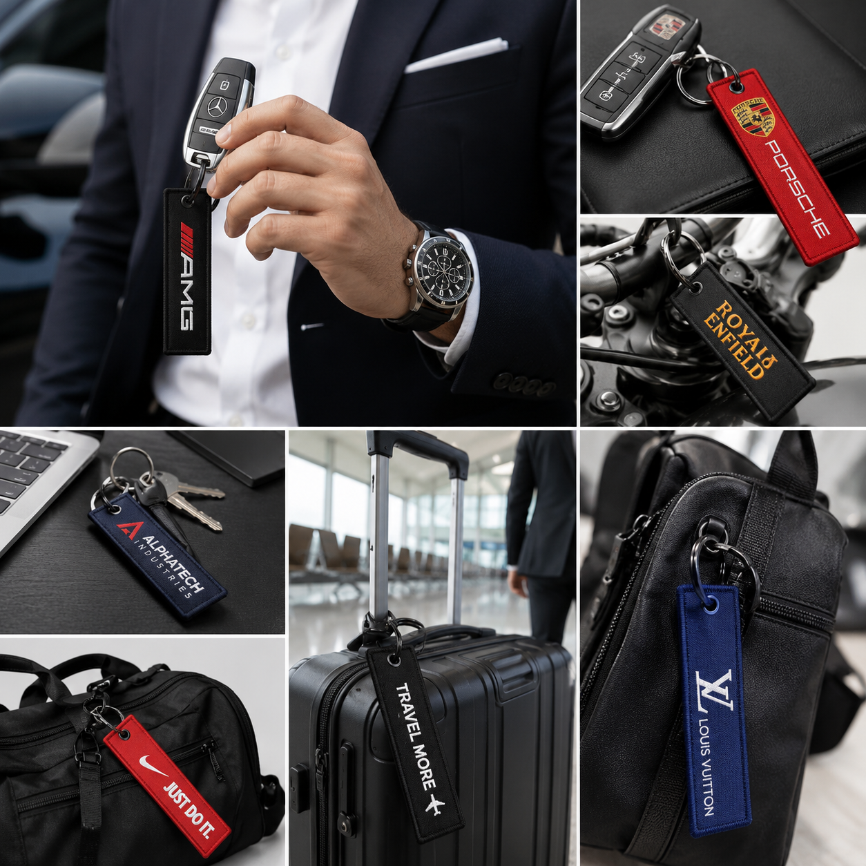 Luxury Custom Embroidered Keychains | Personalized Logo, Name & Premium Promotional Keychains