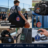 Sports Team Embroidered Keychains | Custom Team Logo, Mascot & Player Name Keychains
