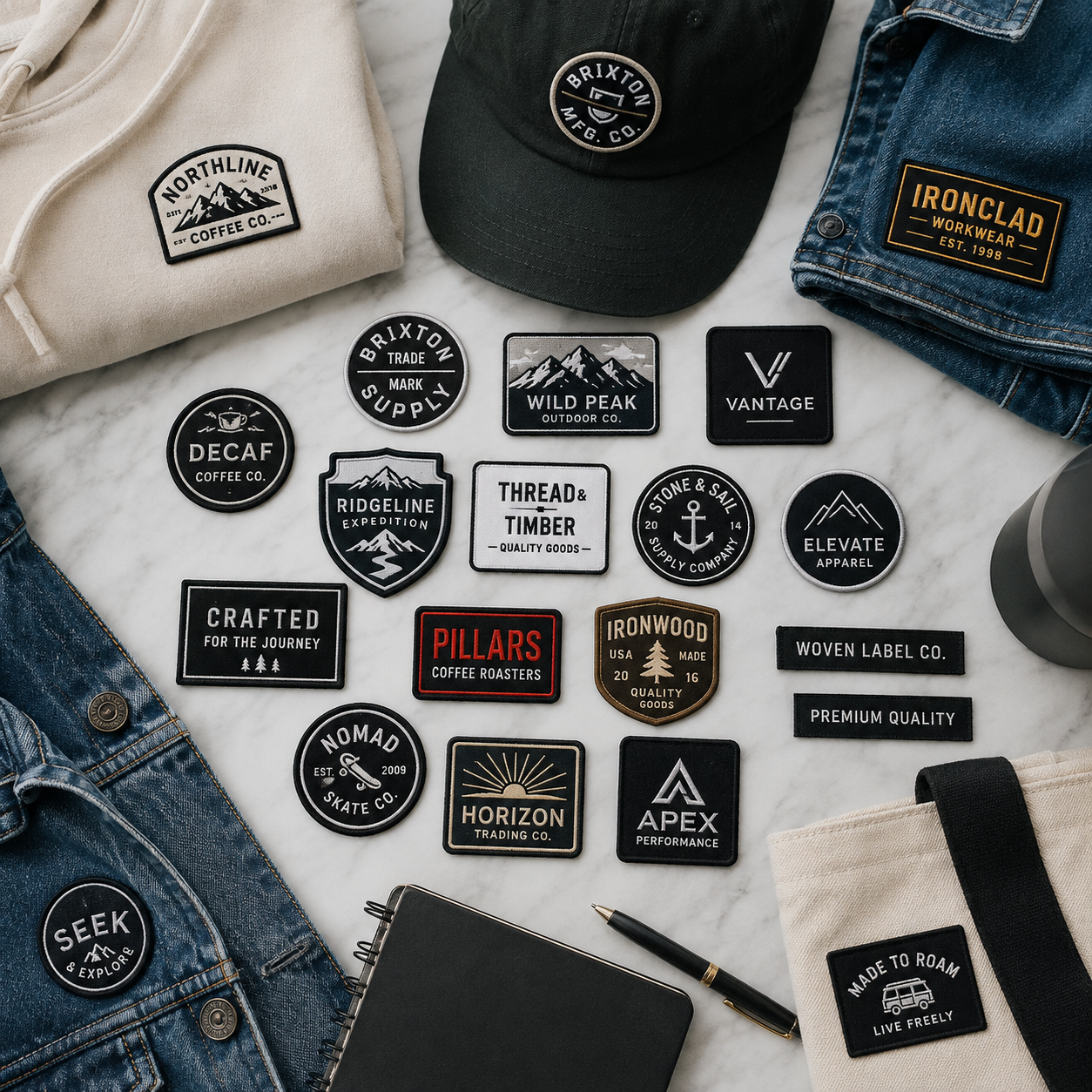 Premium Custom Woven Patches | High-Detail Logo Patches for Clothing Brands, Uniforms & Apparel