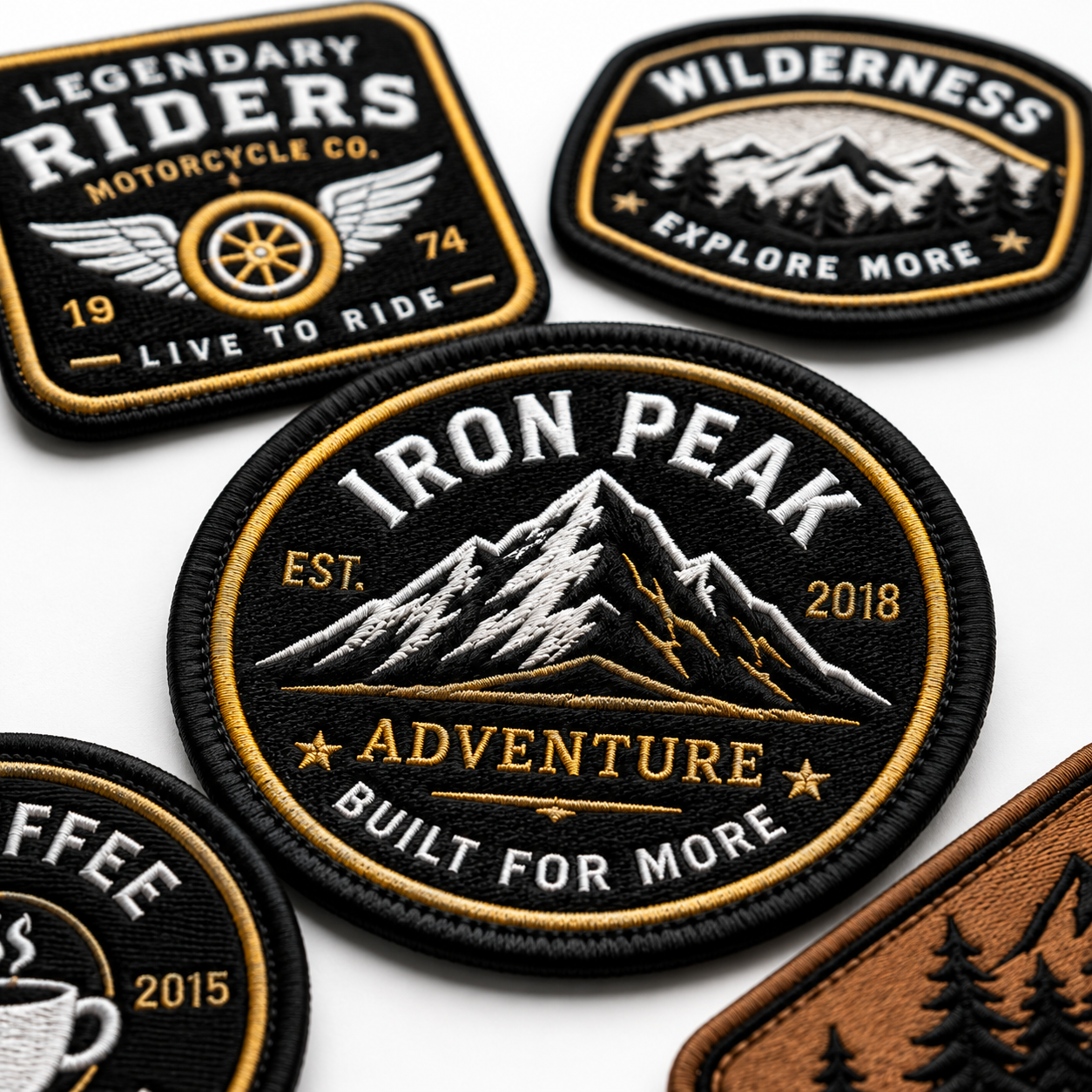 Custom Jacket & Hat Embroidered Patches | Premium Personalized Logo Patches for Caps & Apparel