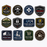 Custom Business Logo Patches | Premium Embroidered Iron-On & Sew-On Patches for Uniforms, Caps, Jackets, Workwear & Apparel