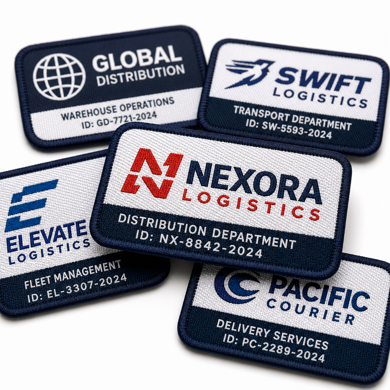 Uniform Woven Patches for Logistics Companies | Custom High-Detail Logo Patches for Workwear