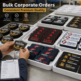 Corporate PVC Logo Patches | Custom 3D Rubber Logo Patches for Business Uniforms & Branding