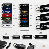 Luxury Custom Embroidered Keychains | Personalized Logo, Name & Premium Promotional Keychains