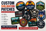 Custom Sublimation Patches – Full Color Logo, Photo & Personalized Patches - Patch Vista