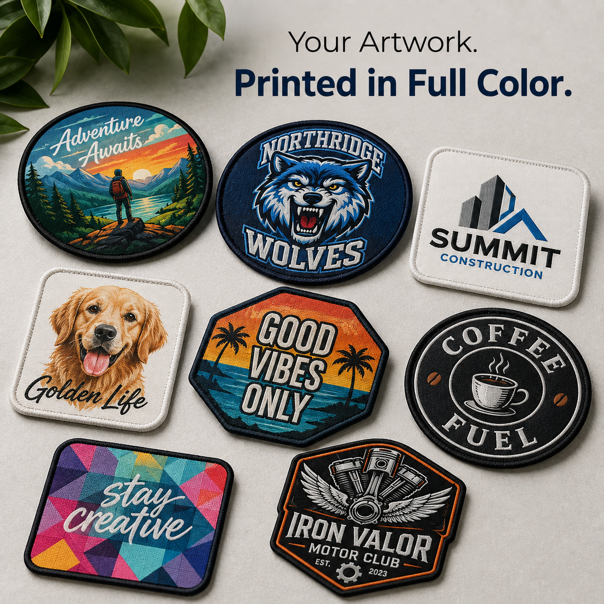 Custom Sublimation Patches – Full Color Logo, Photo & Personalized Patches - Patch Vista
