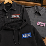 Custom Name Sublimation Patches – Personalized Name Patches for Hats, Bags & Apparel - Patch Vista