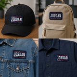 Custom Name Sublimation Patches – Personalized Name Patches for Hats, Bags & Apparel - Patch Vista