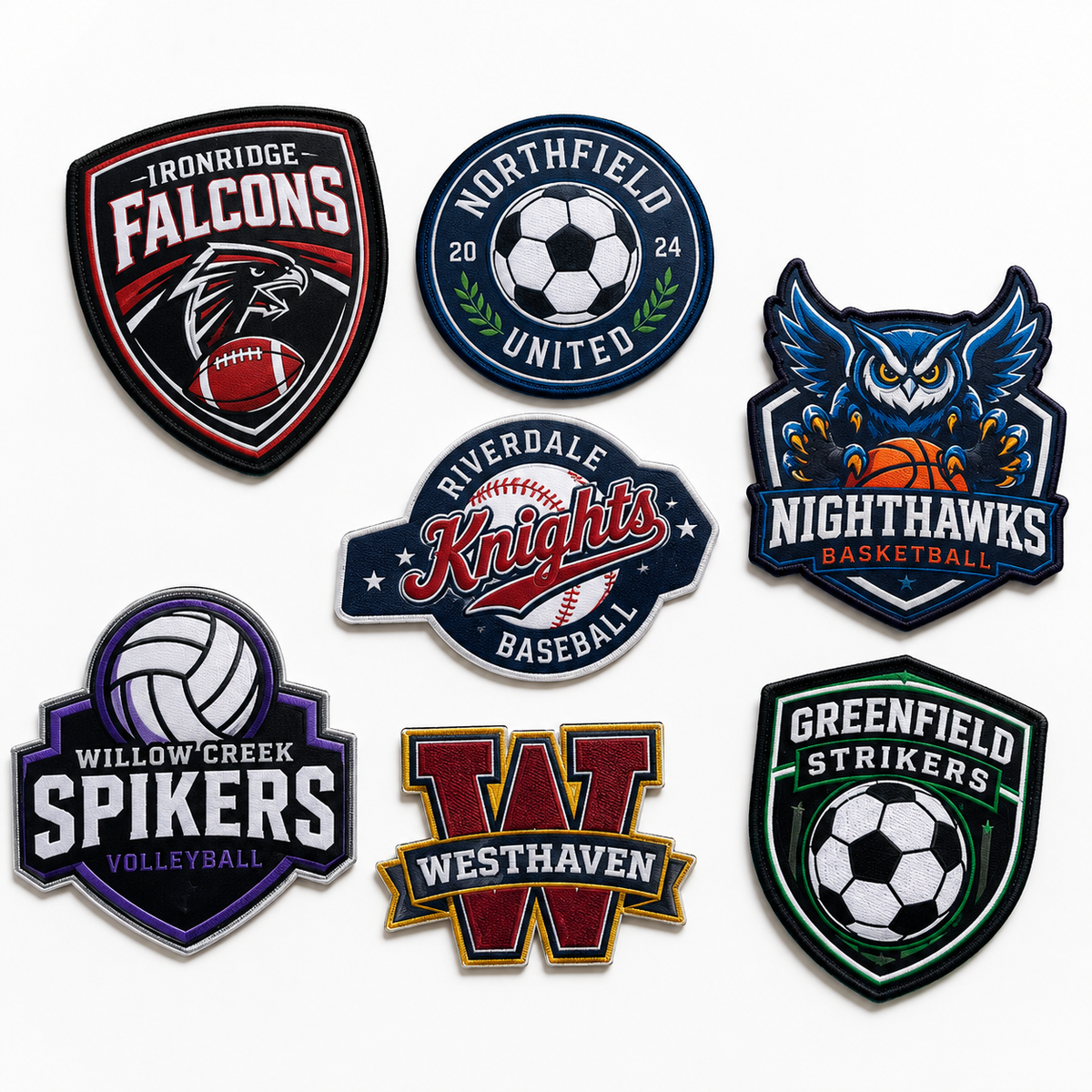 Custom Sports Sublimation Patches – Team Logo, Mascot & Uniform Patches - Patch Vista