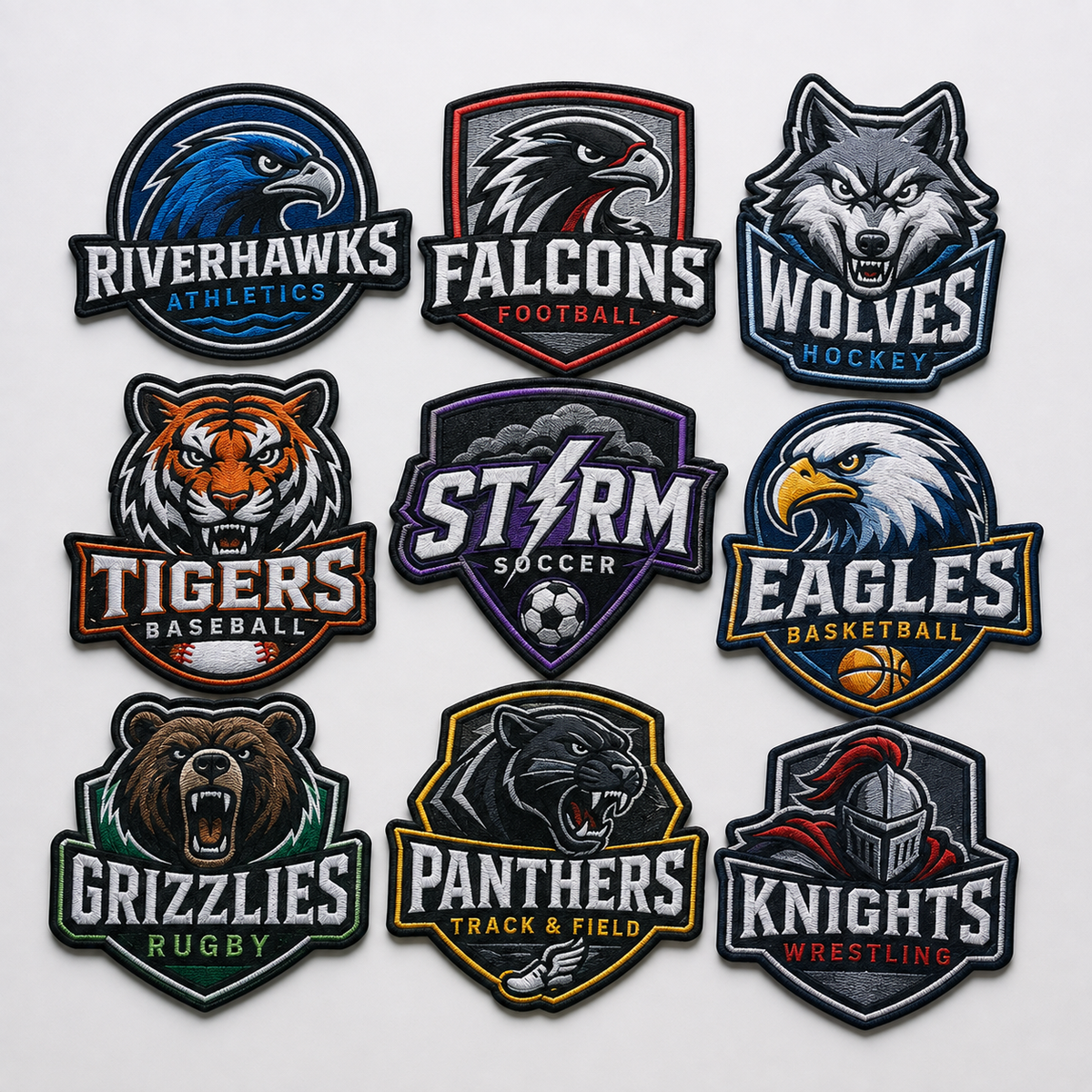Custom Sports Sublimation Patches – Team Logo, Mascot & Uniform Patches - Patch Vista