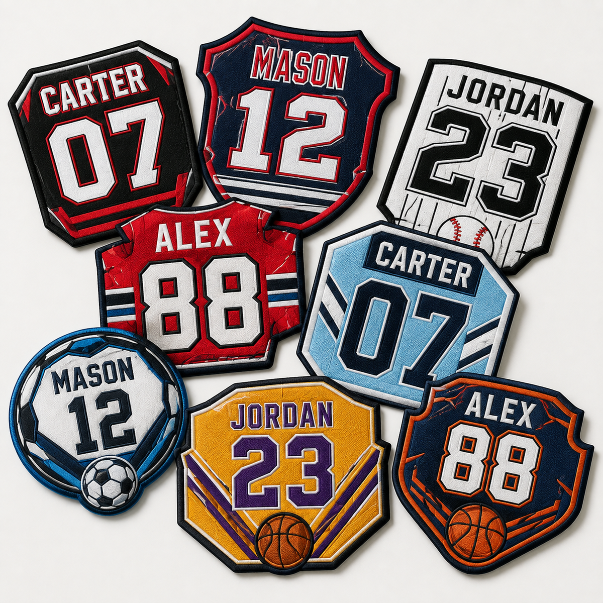 Custom Sports Sublimation Patches – Team Logo, Mascot & Uniform Patches - Patch Vista
