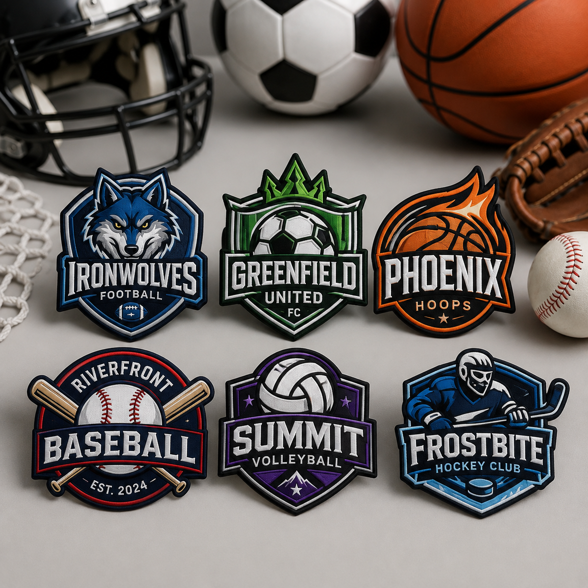 Custom Sports Sublimation Patches – Team Logo, Mascot & Uniform Patches - Patch Vista
