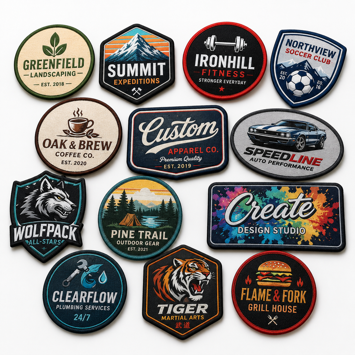 Custom Printed Sublimation Patches - Personalized Logo & Design Patches - Patch Vista