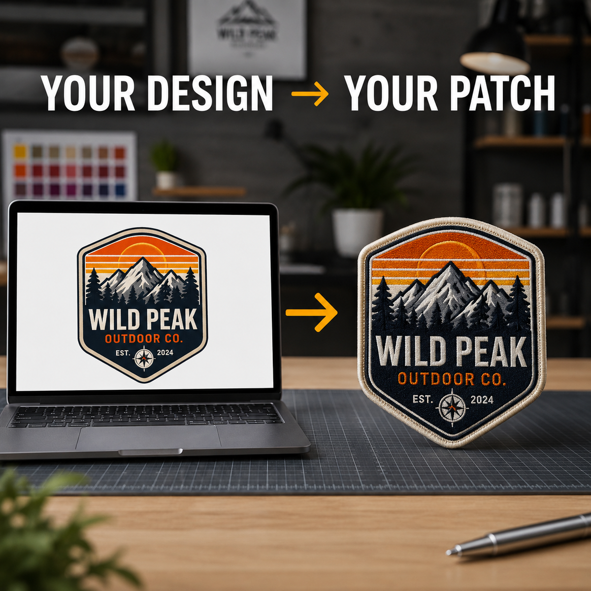 Custom Printed Sublimation Patches - Personalized Logo & Design Patches - Patch Vista