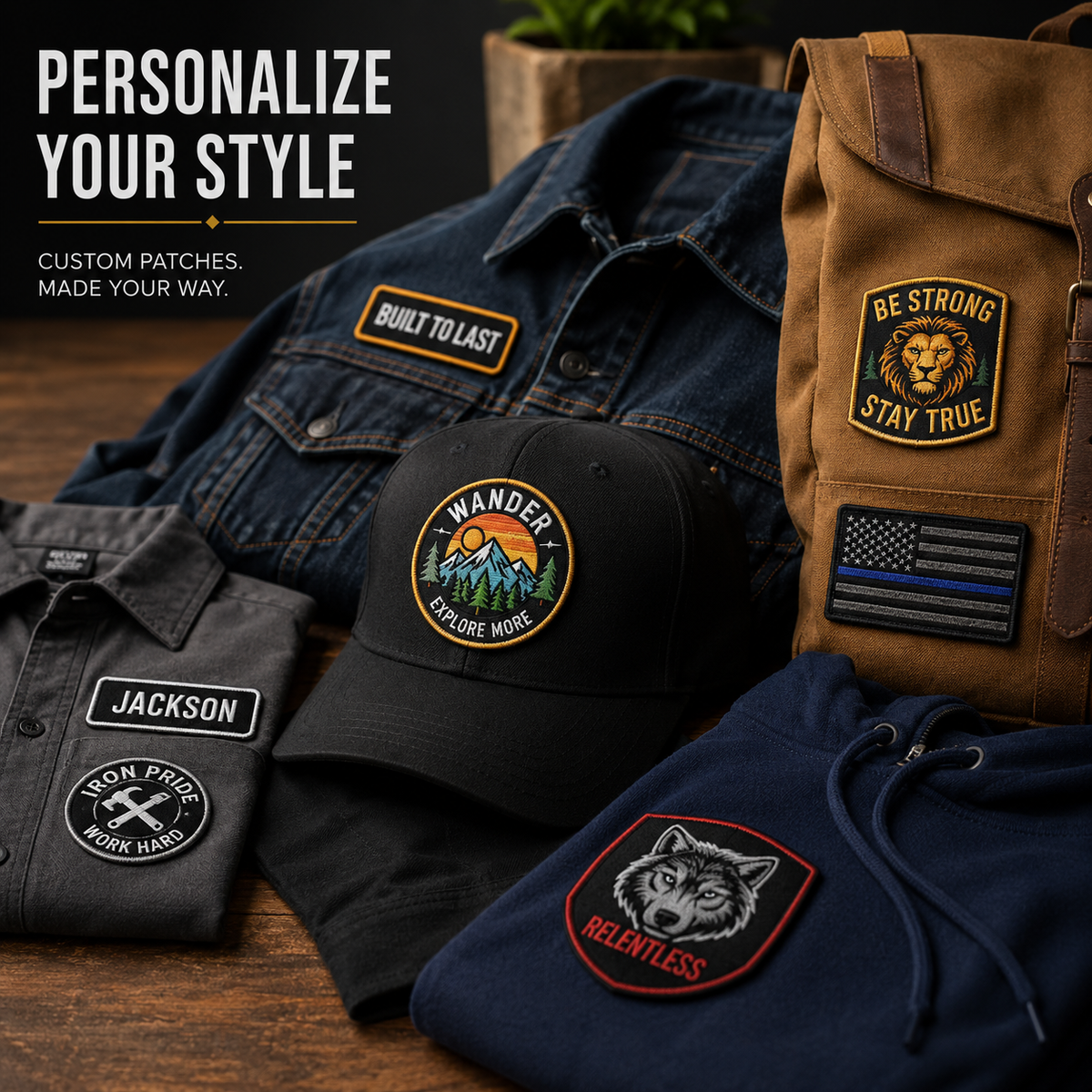 Custom Fabric Patches – Personalized Patches for Hats, Jackets & Apparel - Patch Vista