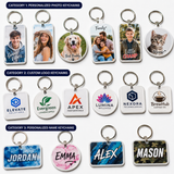 Personalized Sublimation Keychains – Custom Photo, Logo & Name Keychains for Unique Everyday Use - Patch Vista