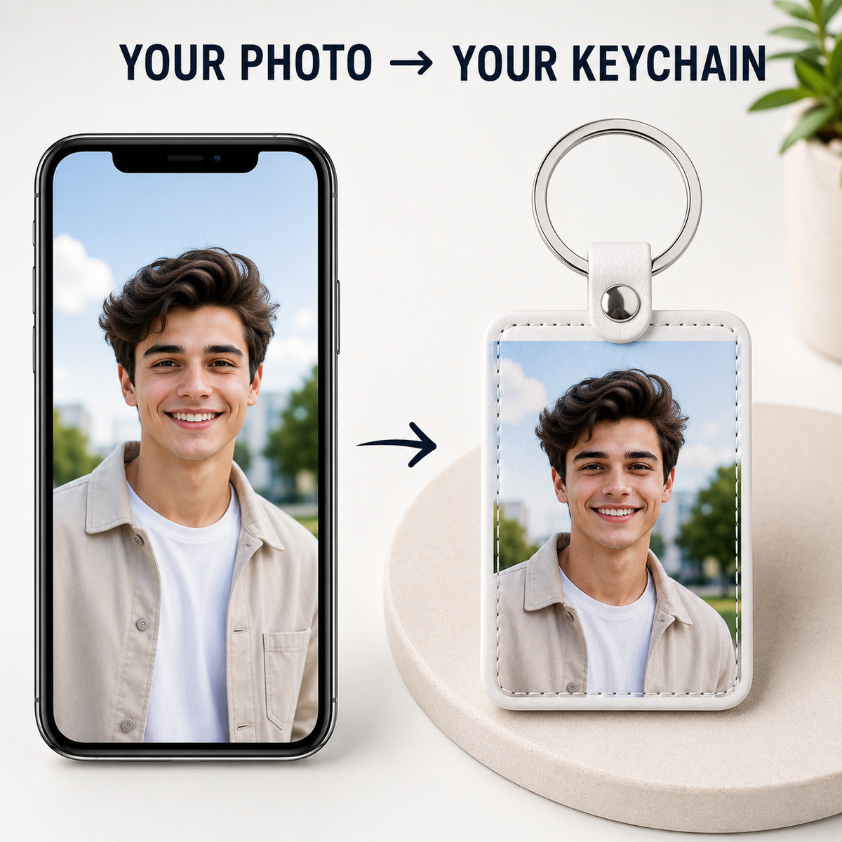 Personalized Sublimation Keychains – Custom Photo, Logo & Name Keychains for Unique Everyday Use - Patch Vista