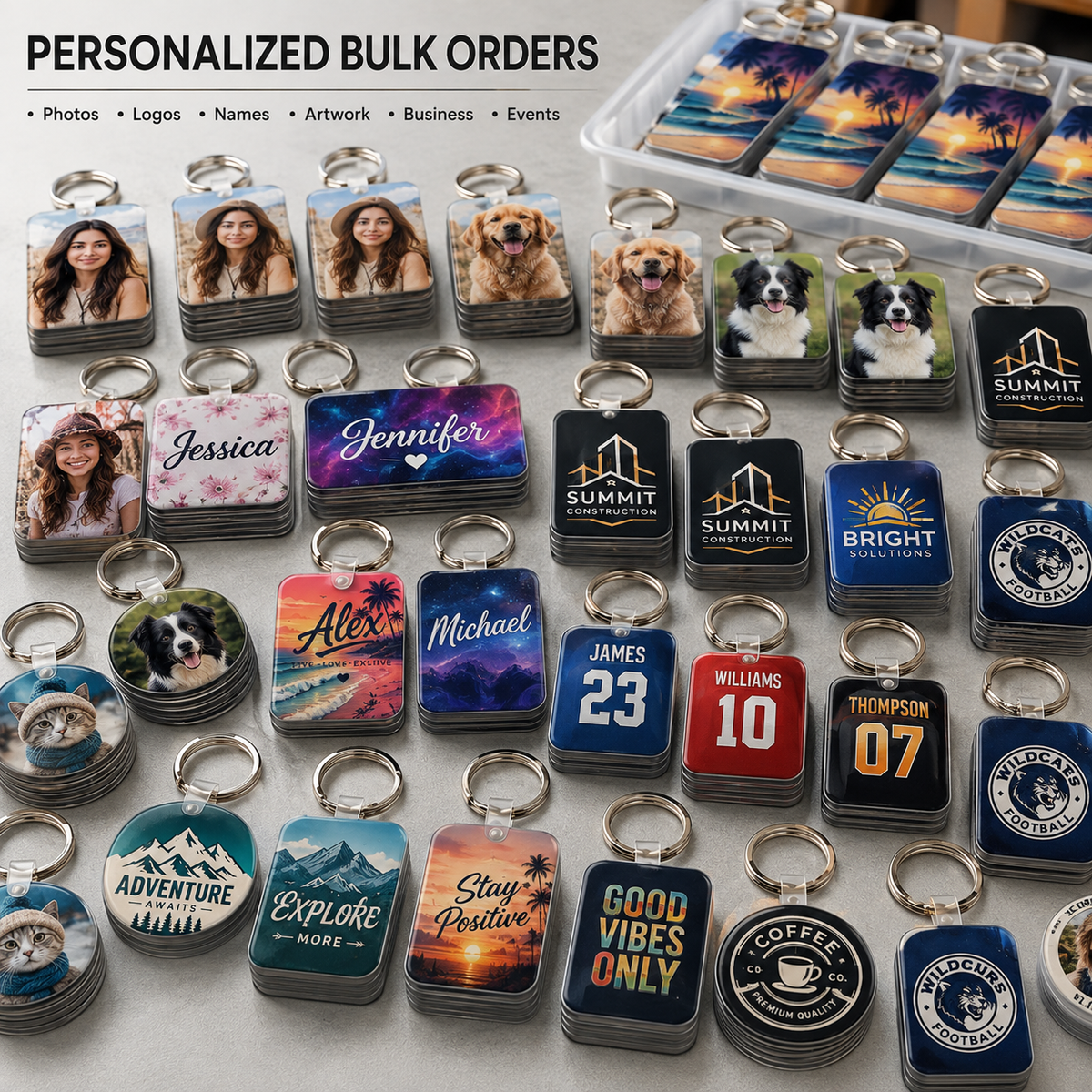 Personalized Custom Sublimation Keychain: Transform Your Memories into Everyday Essentials - Patch Vista