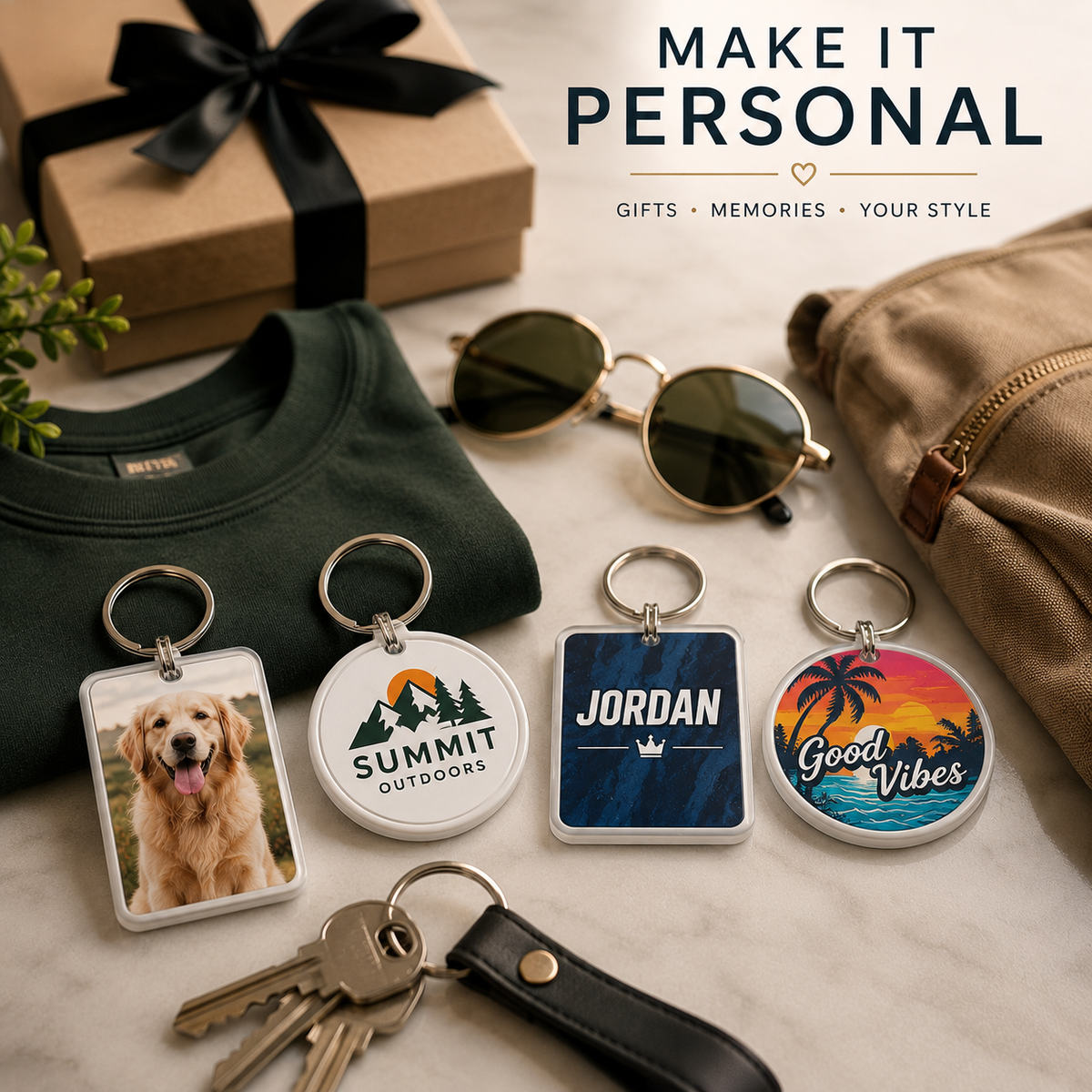 Personalized Custom Sublimation Keychain: Transform Your Memories into Everyday Essentials - Patch Vista