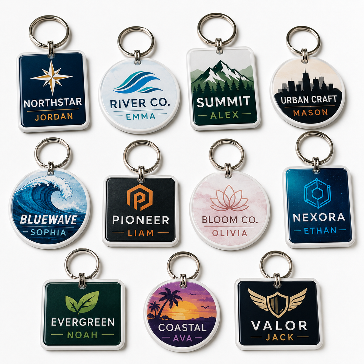 Personalized Custom Sublimation Keychains – Your Logo, Your Design, Your Accessory - Patch Vista