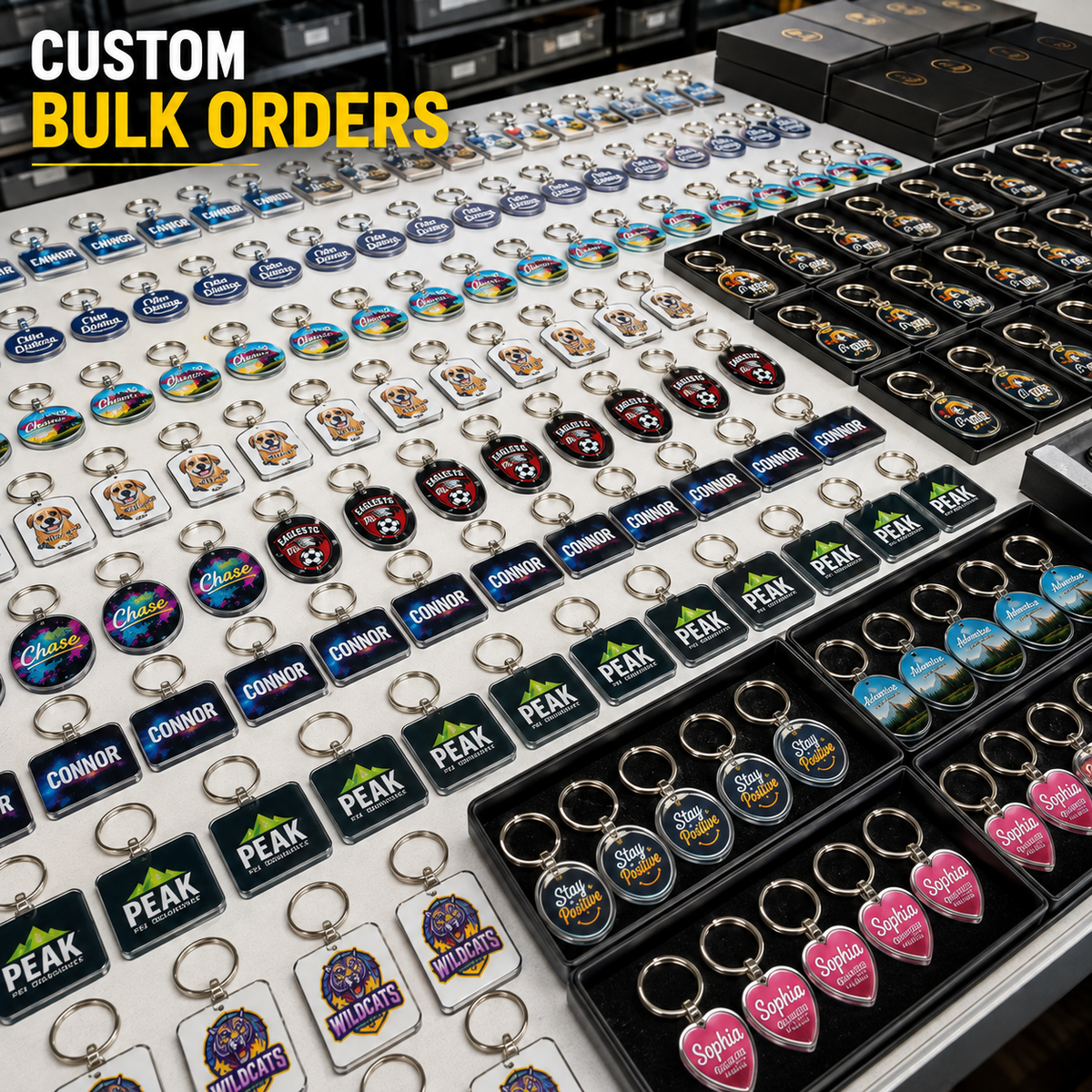 Personalized Custom Sublimation Keychains – Your Logo, Your Design, Your Accessory - Patch Vista