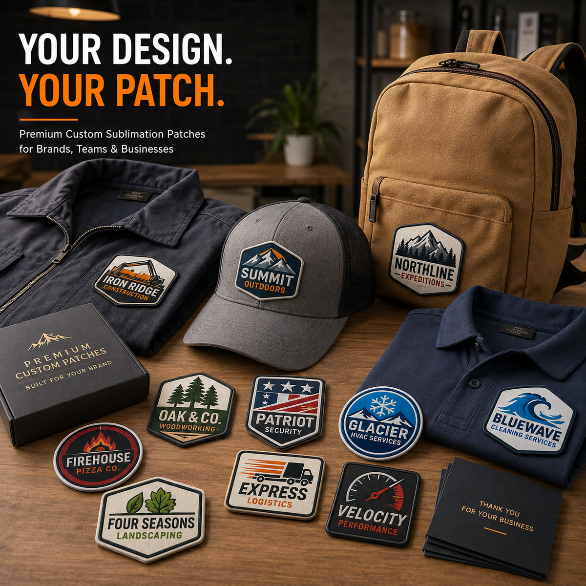 Custom Full Color Sublimation Patches – Custom Logo, Name & Artwork Patches - Patch Vista