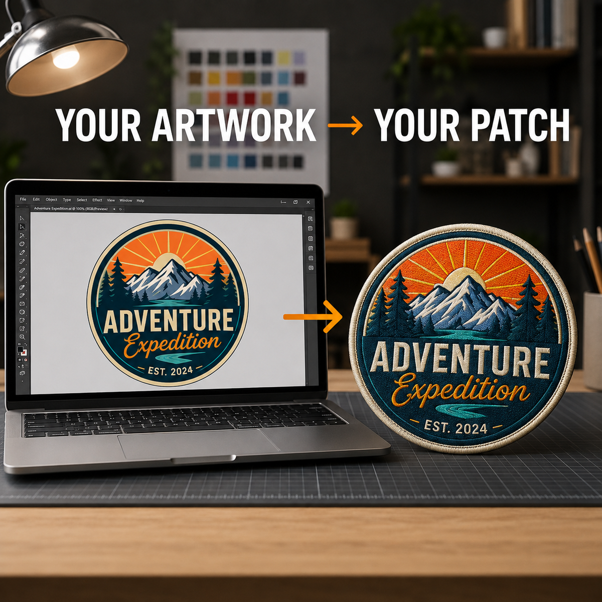 Custom Full Color Sublimation Patches – Custom Logo, Name & Artwork Patches - Patch Vista