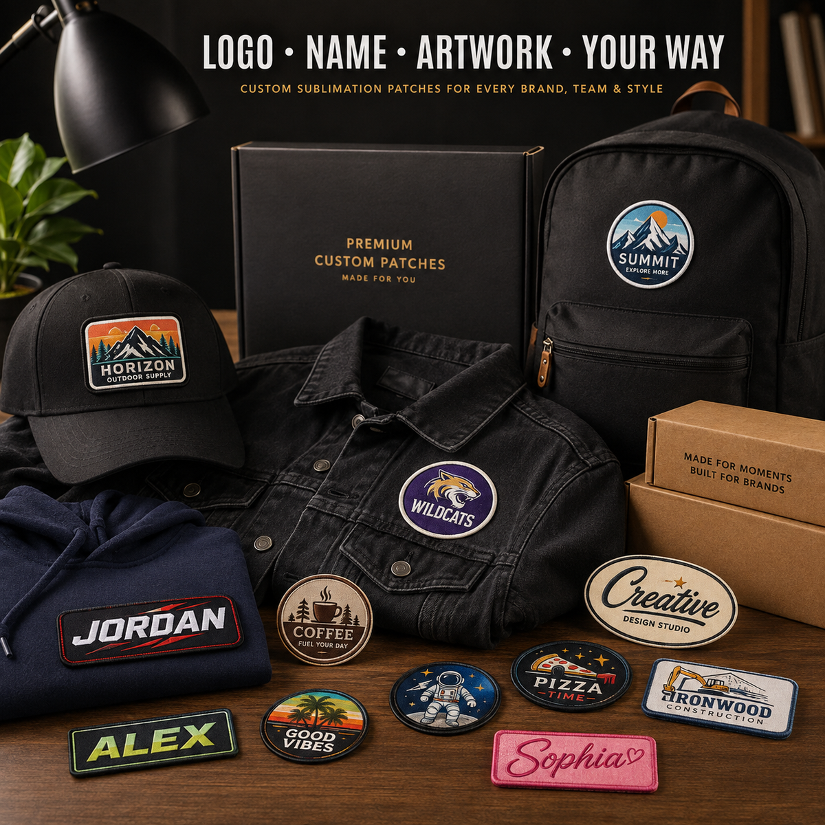 Custom Full Color Sublimation Patches – Custom Logo, Name & Artwork Patches - Patch Vista
