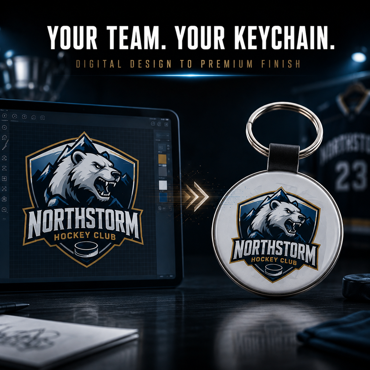 Personalized Team Keychains – Custom Sublimation Keychains for Every Sports Enthusiast - Patch Vista