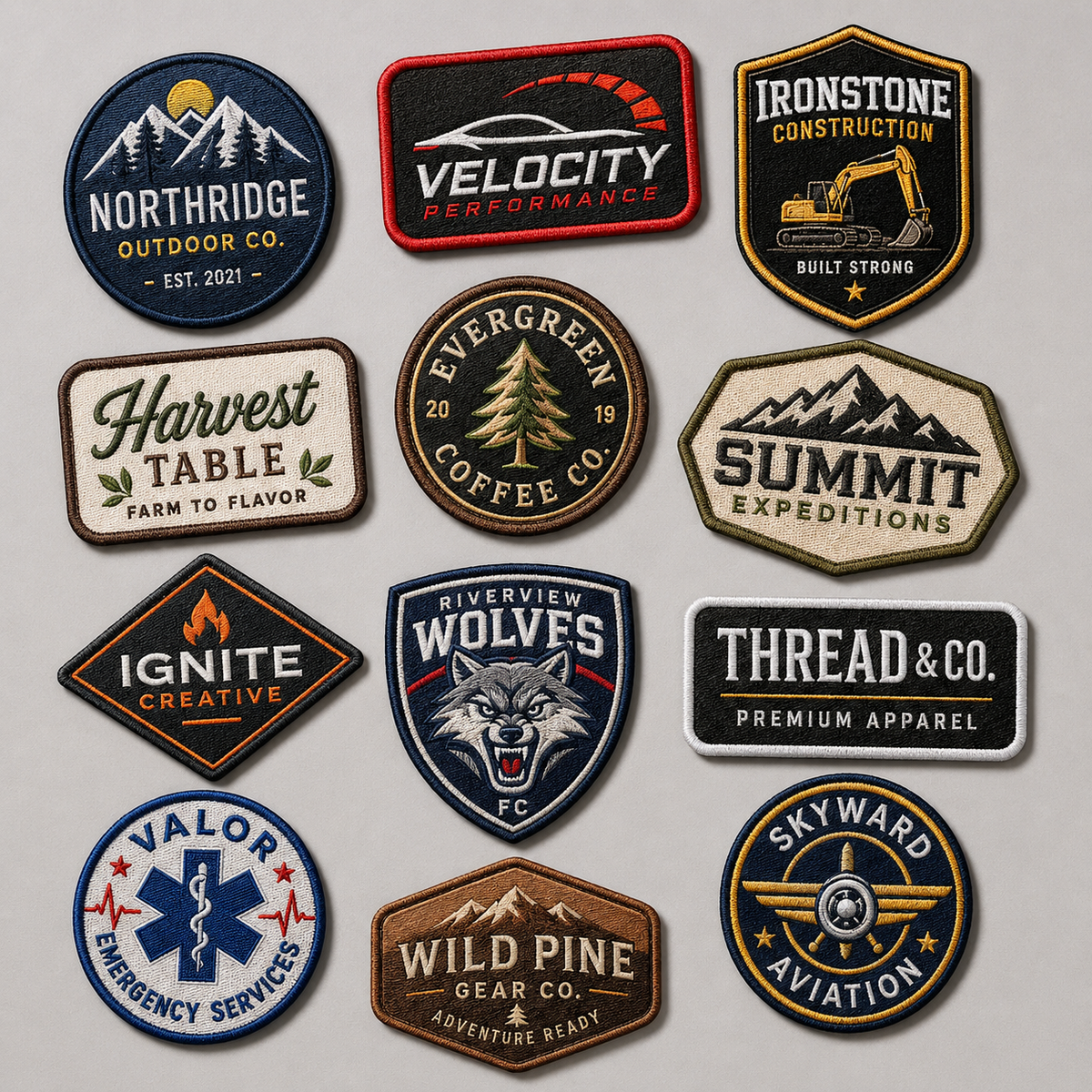 Custom Embroidered Patches | Personalized Iron On Logo Patches for Hats, Jackets & Backpacks - Patch Vista